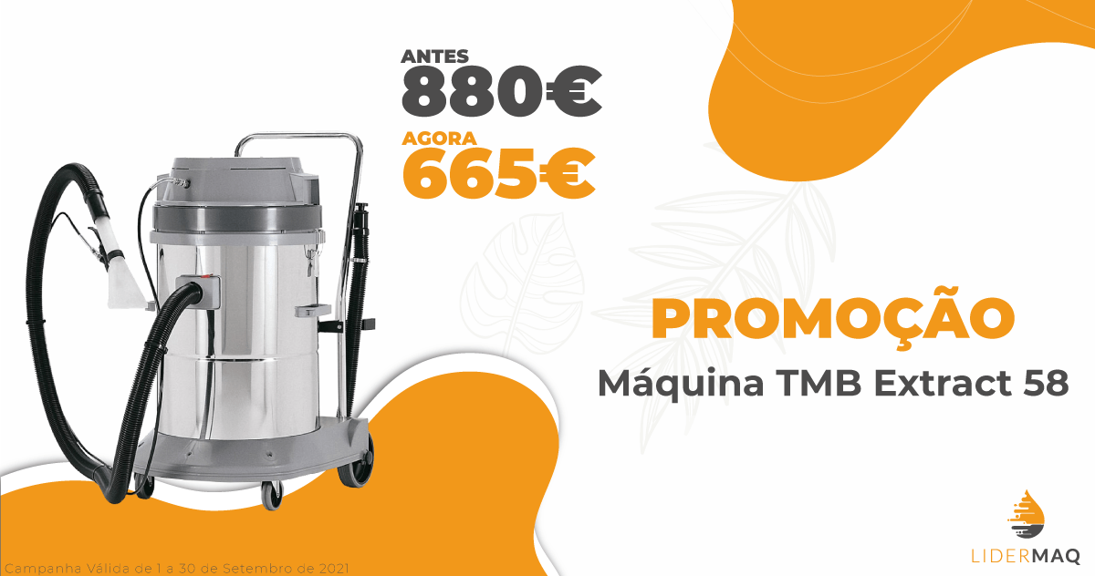 Máquina Injeção/ Extração TMB Extract 58 - Promoções