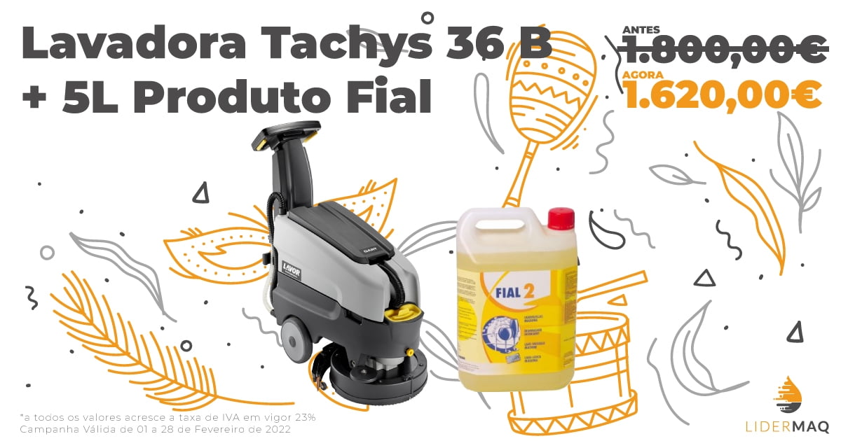 Lavadora CTM Tachys 36 + 5L Produto Fial