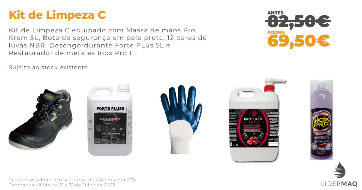 kit de limpeza c