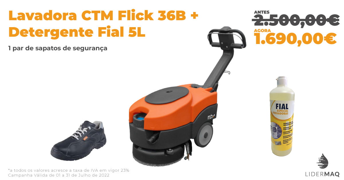Lavadora CTM Flick 36B + 1L de detergente Fial - Promoção