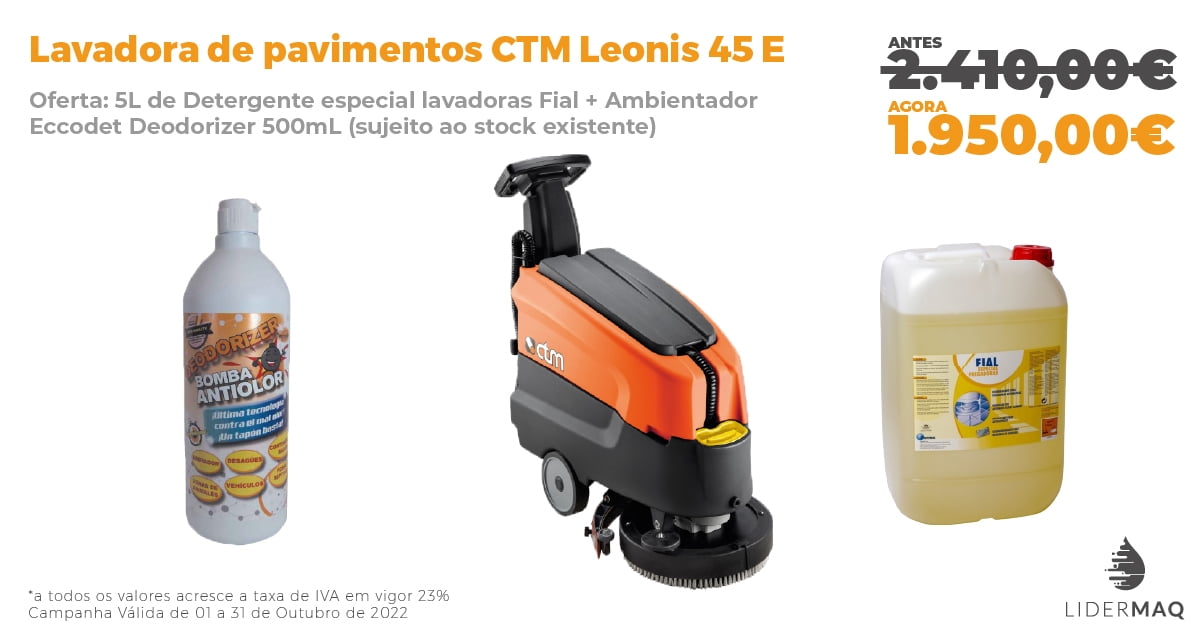 Lavadora de pavimentos CTM Leonis 45 E – Promoção