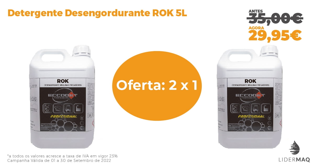 Detergente Desengordurante ROK 5L – Promoção 2x1