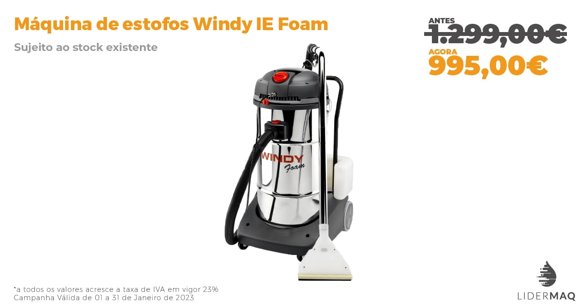 Máquina de estofos Windy IE Foam – Promoção - Lidermaq