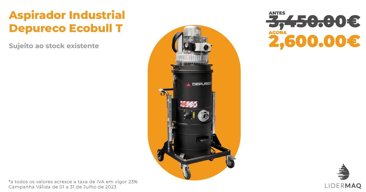 Aspirador Industrial Depureco Ecobull T - Promoção - Lidermaq