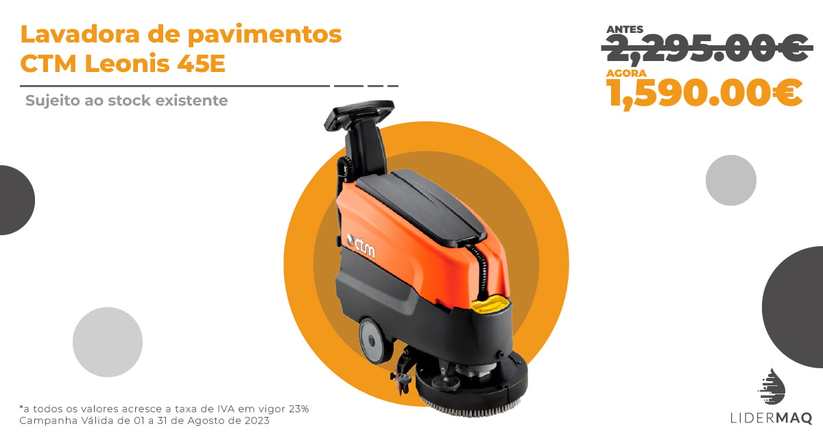 Lavadora de pavimentos CTM Leonis 45E Promoção - Lidermaq