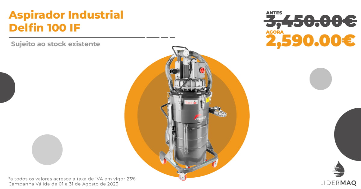 Aspirador Industrial Delfin 100 IF Promoção - Lidermaq