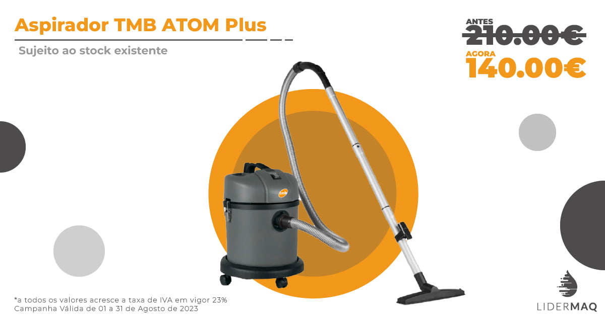 Aspirador TMB ATOM Plus Promoção - Lidermaq
