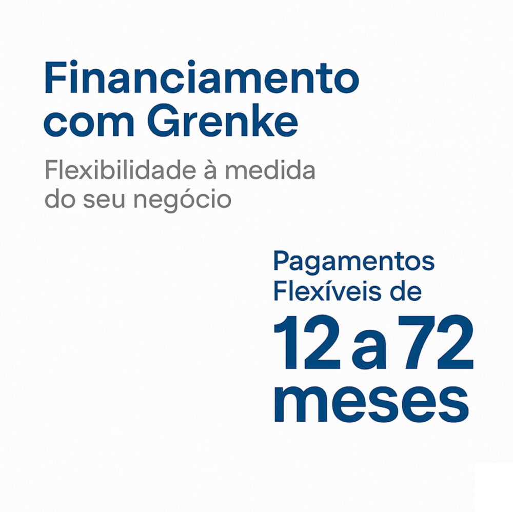 Financiamento LIDERMAQ com Grenke – Soluções flexíveis de 12 a 72 meses para adquirir equipamentos de limpeza profissional.